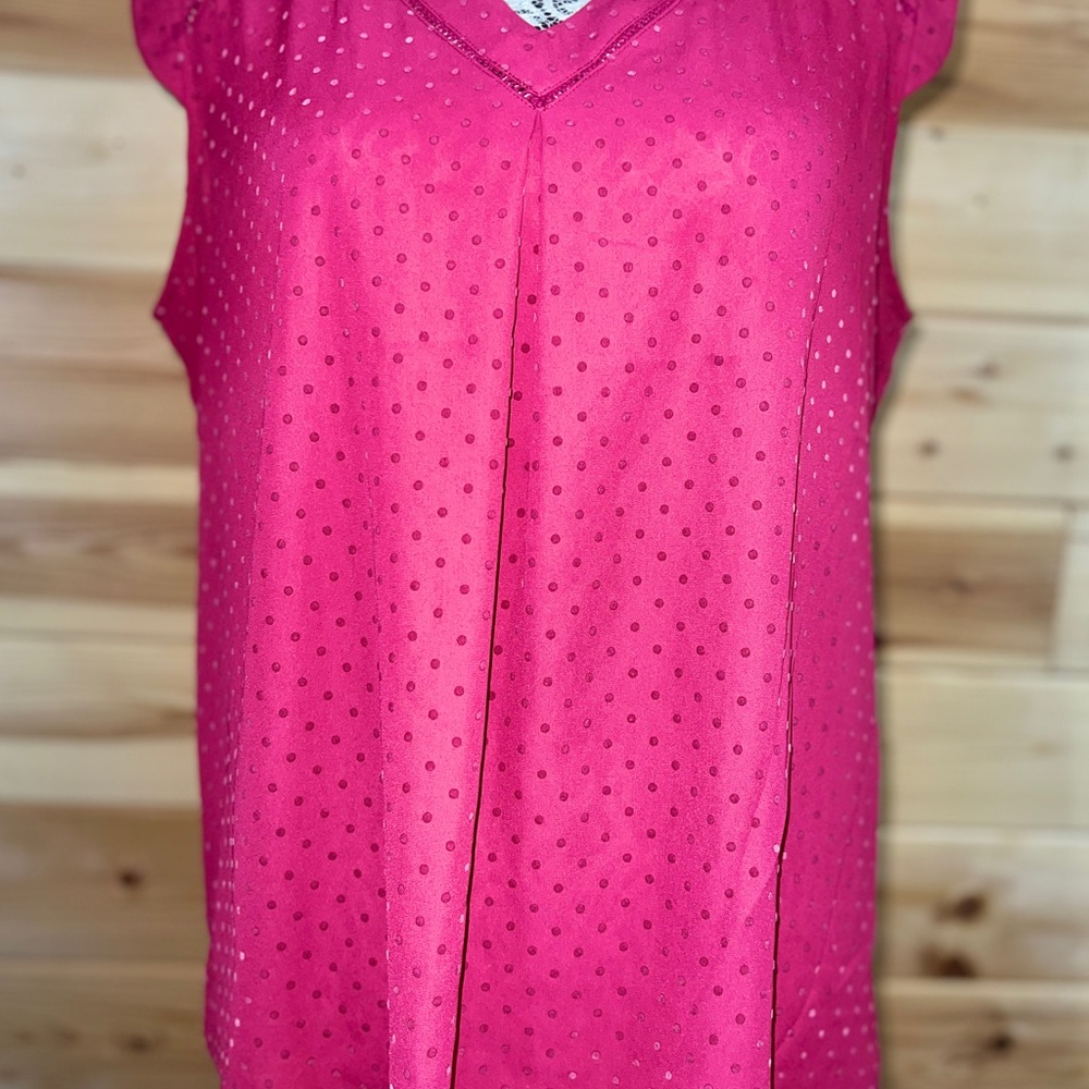 41 Hawthorn Fuchsia Sleeveless Blouse